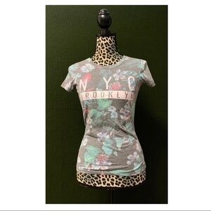 Navy Floral Aeropostale Shirt